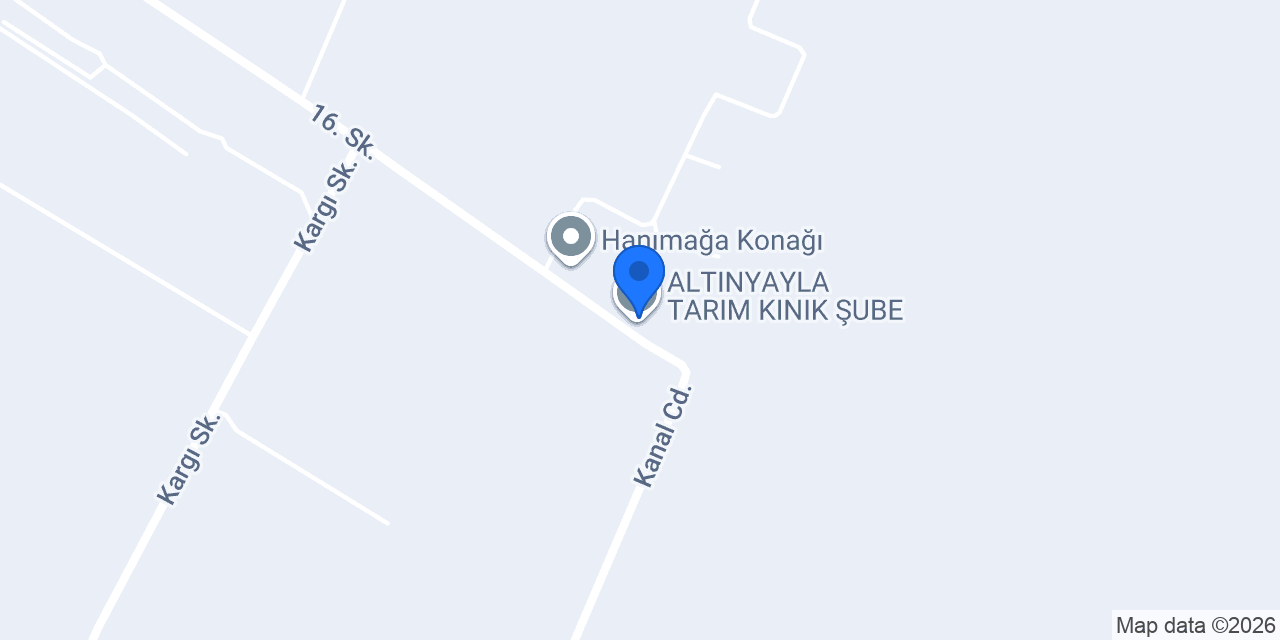 ALTINYAYLA TARIM KINIK ŞUBE konumu