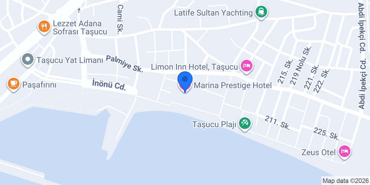 Marina Prestige Hotel konumu