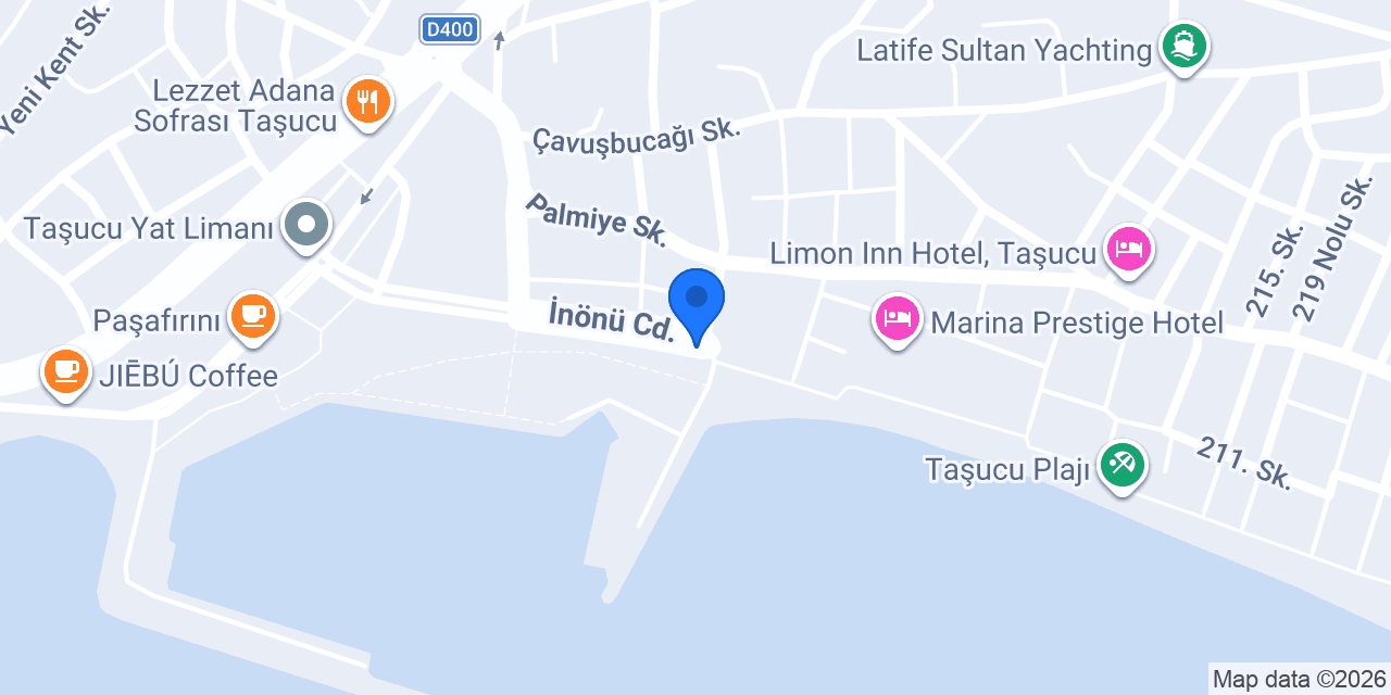 MARINA SUİTE OTEL konumu