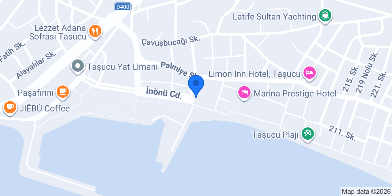 Taşucu Otel konumu