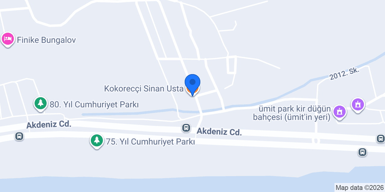 Kokorecçi Sinan Usta konumu
