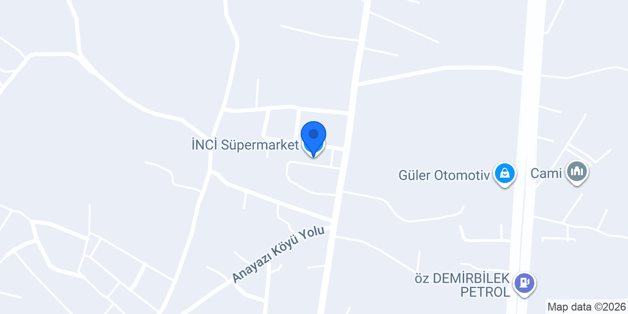 İNCİ Süpermarket konumu