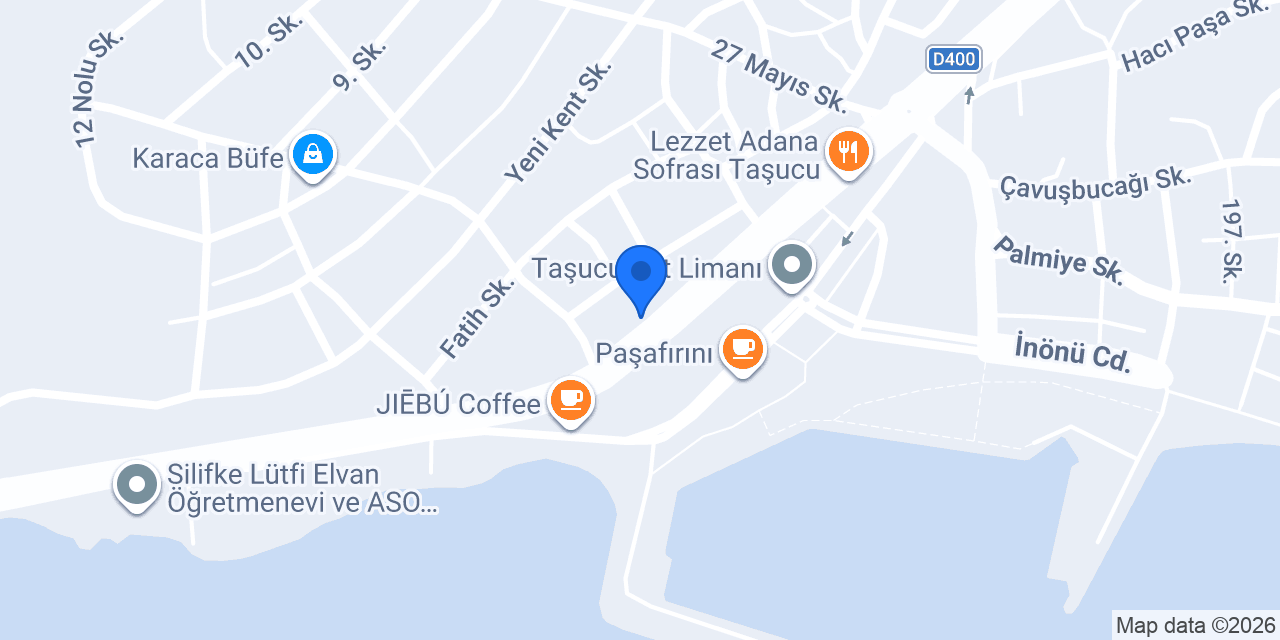 Babacan Çiğ Köfte Taşucu konumu