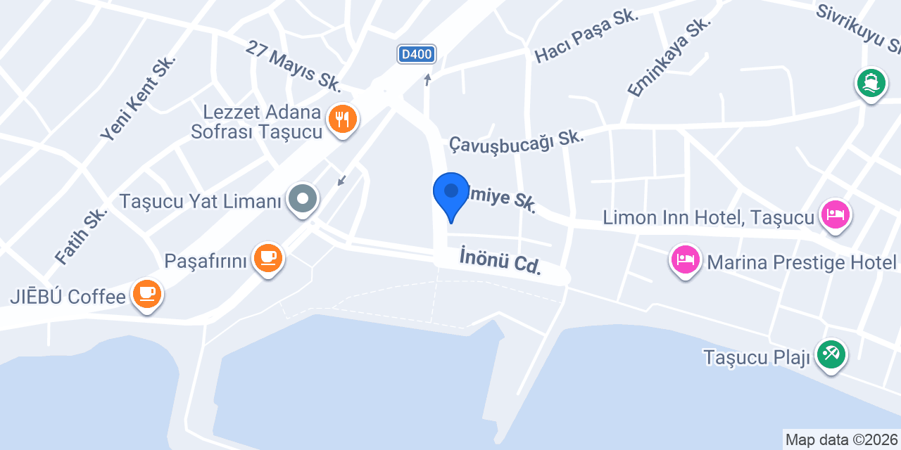 TASUCU MARİNA OTEL konumu