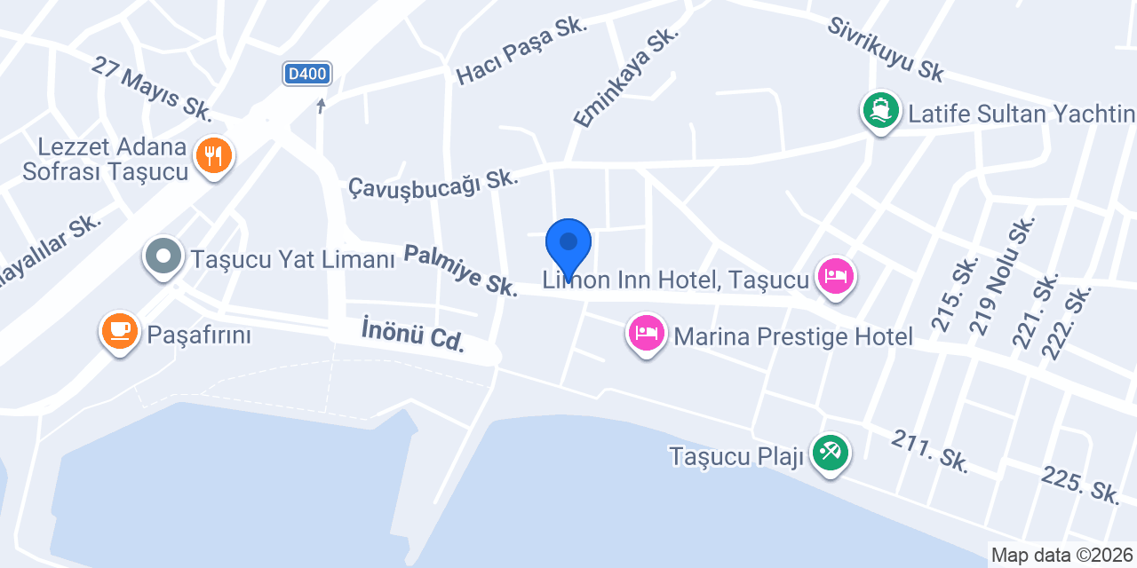 Kaptan Suit Otel Taşucu konumu
