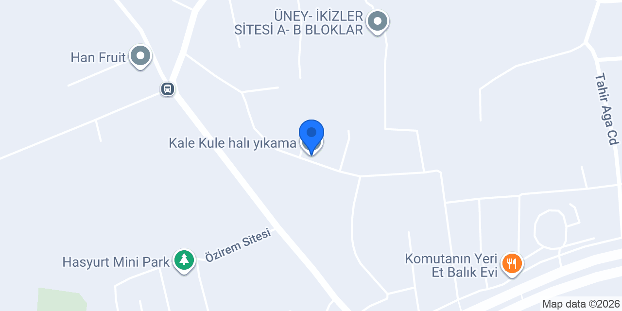 Kale Kule halı yıkama konumu