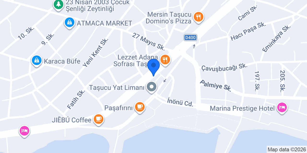 Safran Restaurant Mersin konumu