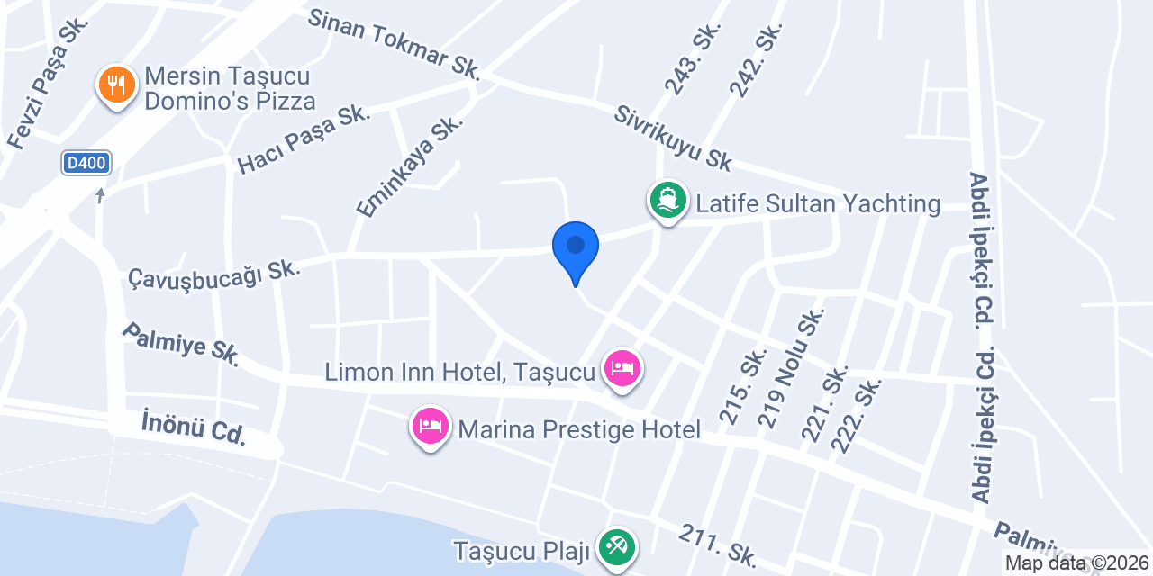 Zeytin Altı Pansiyon konumu