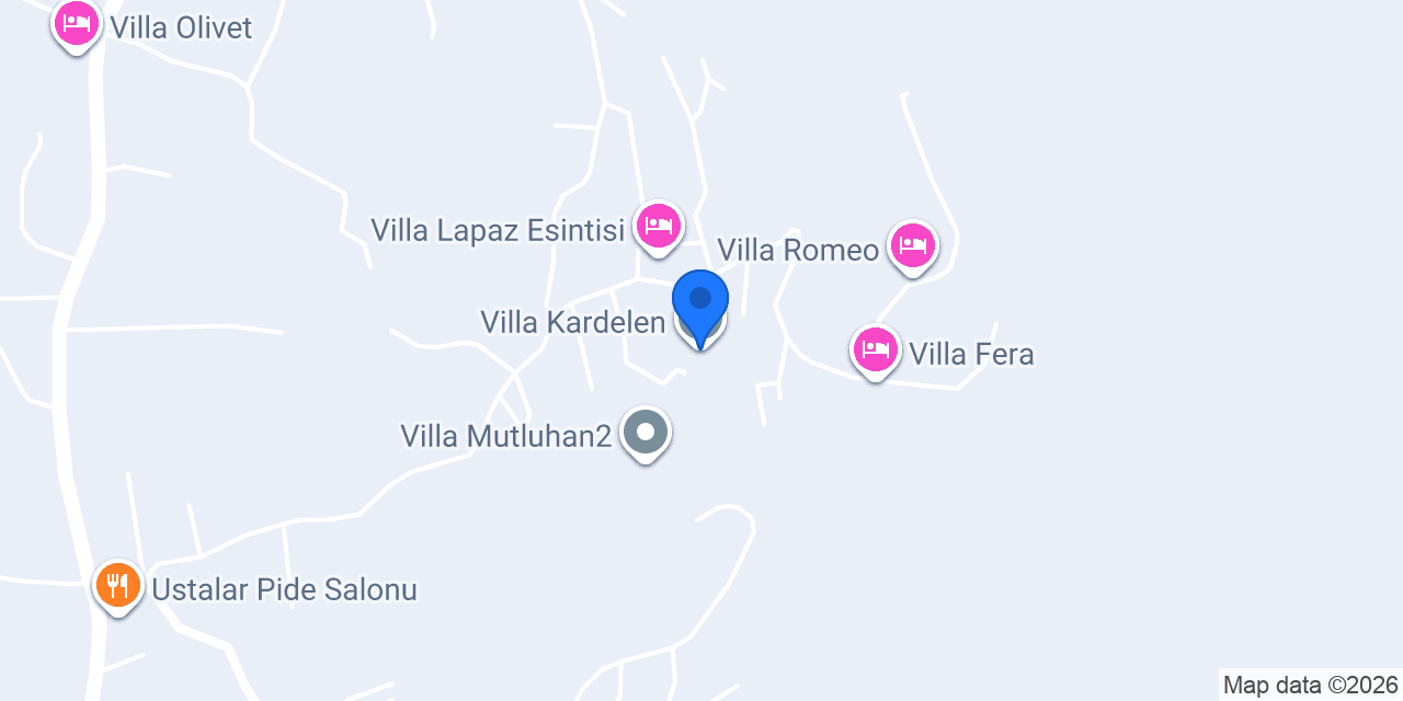 Villa Kardelen konumu