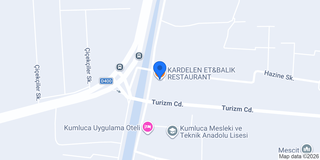 KARDELEN ET&BALIK RESTAURANT konumu