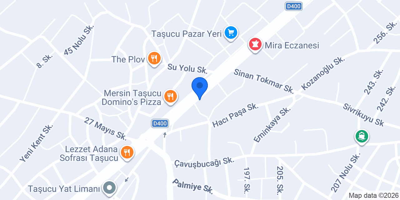 MD Metin Dondurma Taşucu konumu