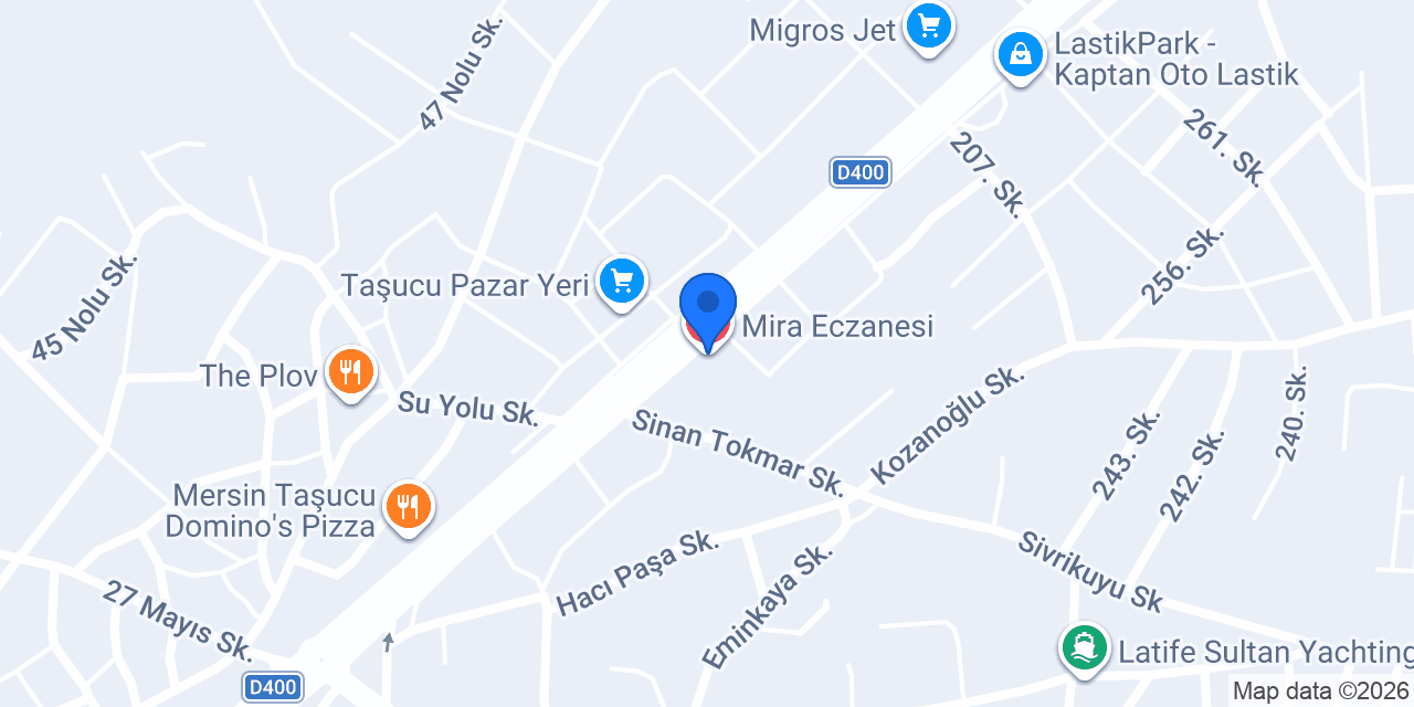Mira Eczanesi konumu
