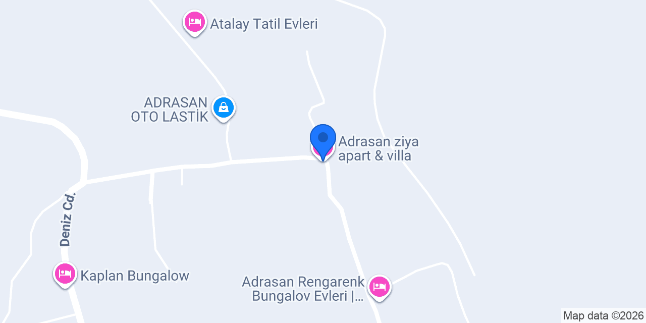 Adrasan ziya apart & villa konumu