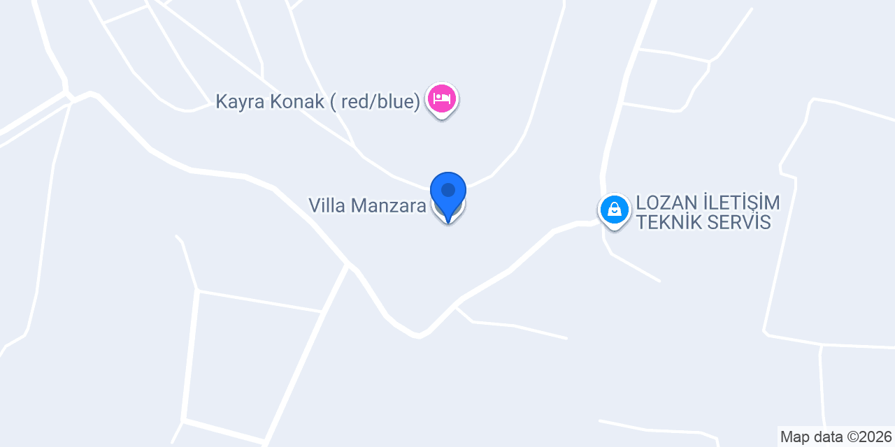 Villa Manzara konumu