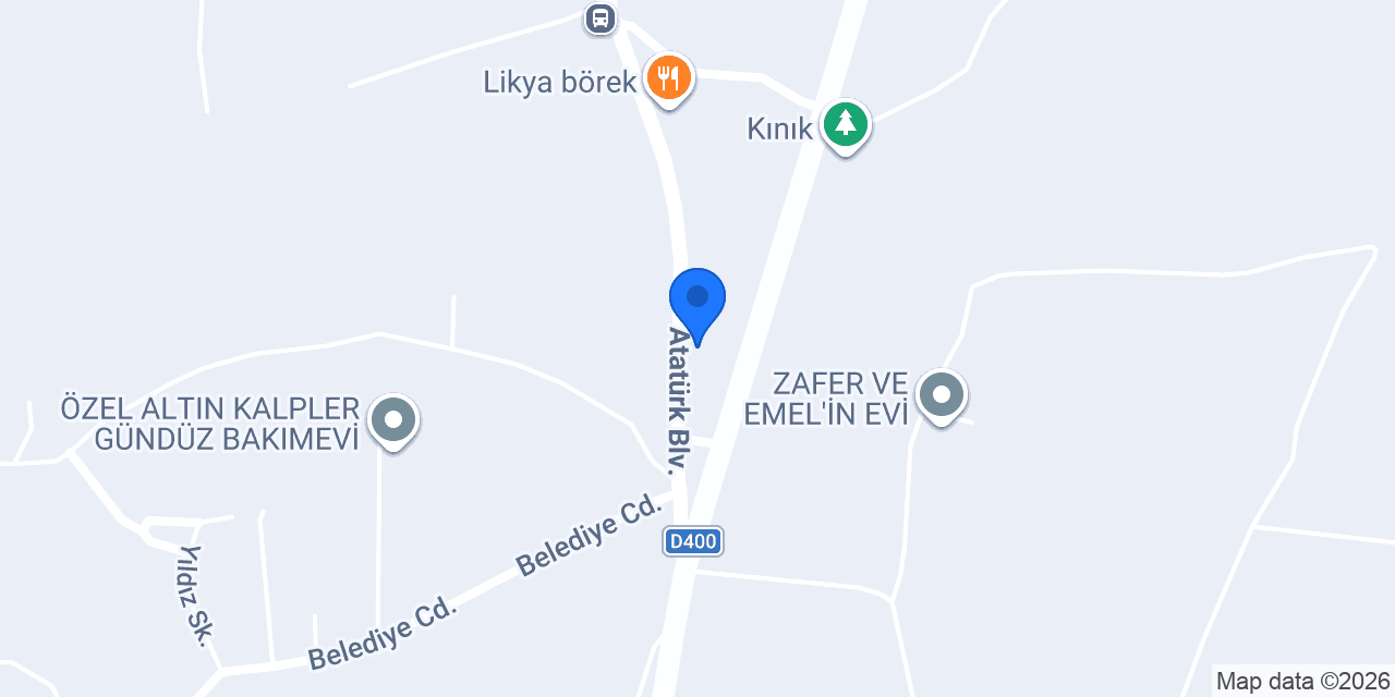 E-Villam Kiralık Villa konumu