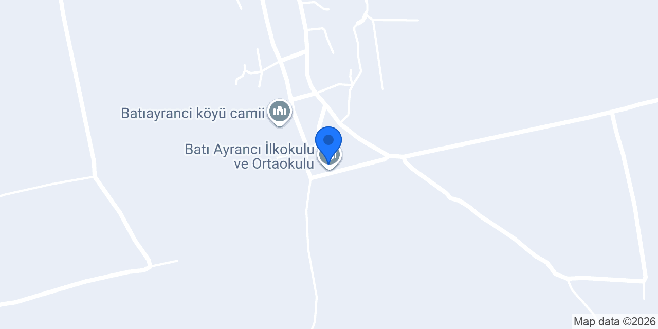 Batı Ayrancı İlkokulu ve Ortaokulu konumu