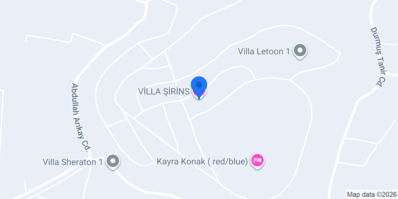 VİLLA ŞİRİNS konumu