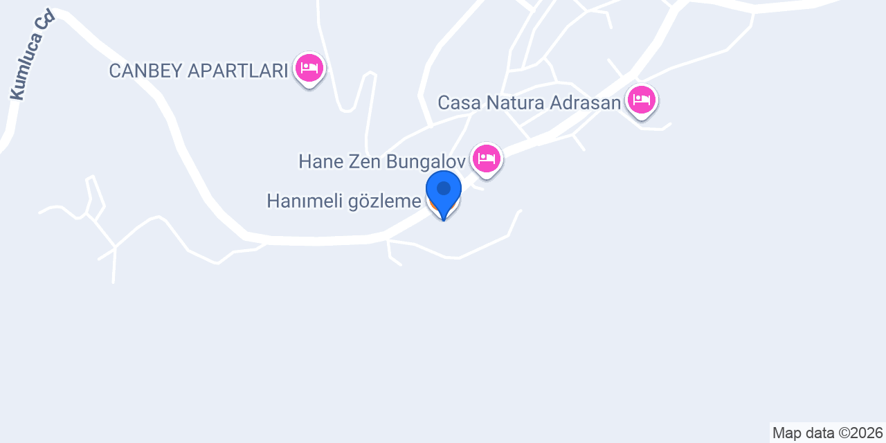 Hanımeli gözleme konumu