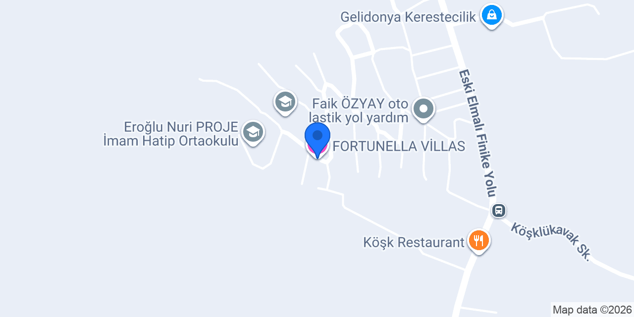 FORTUNELLA VİLLAS konumu