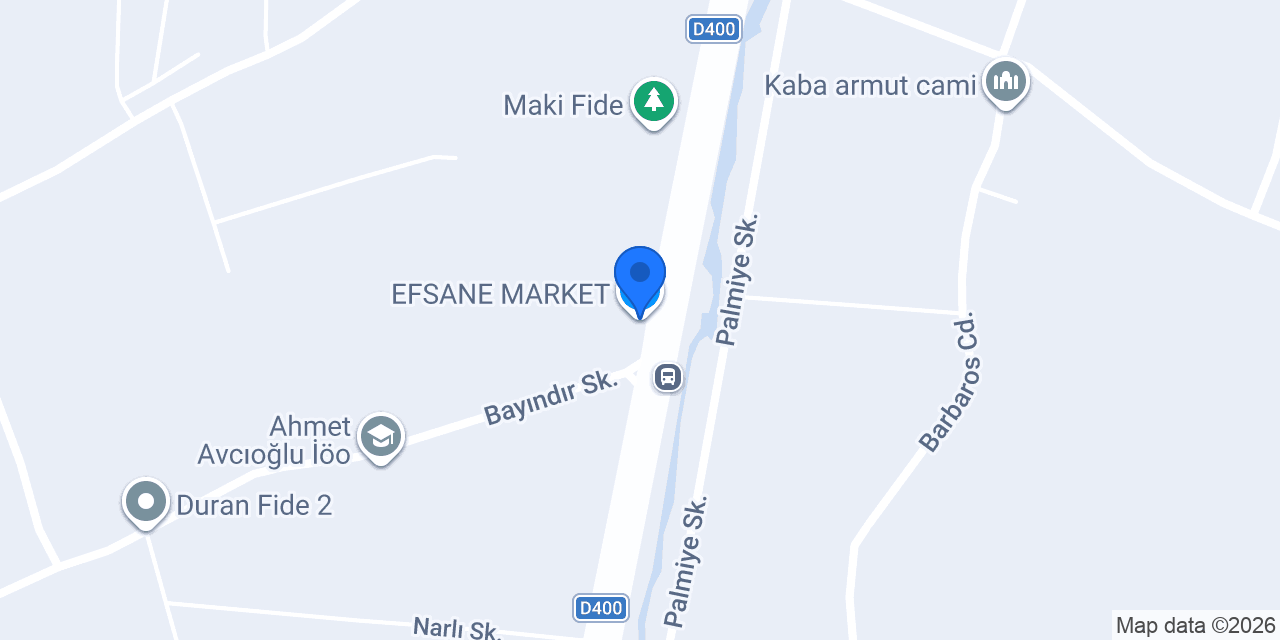 EFSANE MARKET konumu