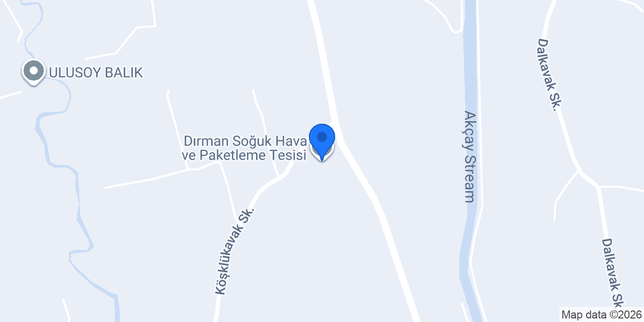 Dırman Soğuk Hava ve Paketleme Tesisi konumu
