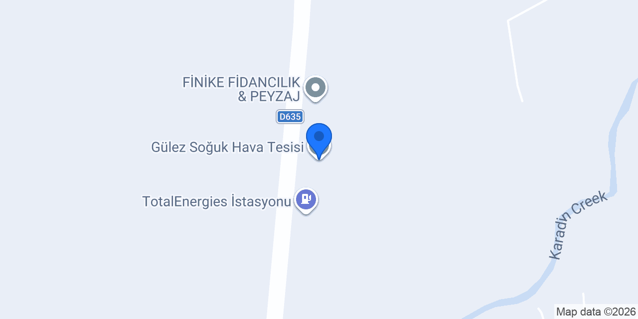 Gülez Soğuk Hava Tesisi konumu