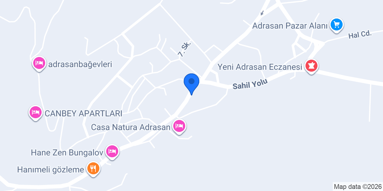 Adrasan Pide Salonu konumu
