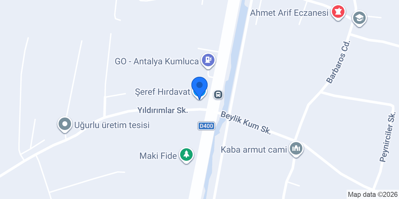 Şeref Hırdavat konumu