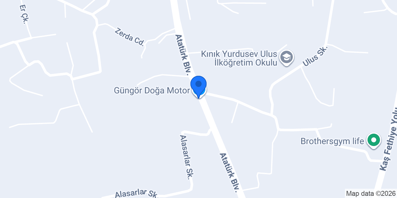 Güngör Doğa Motor konumu