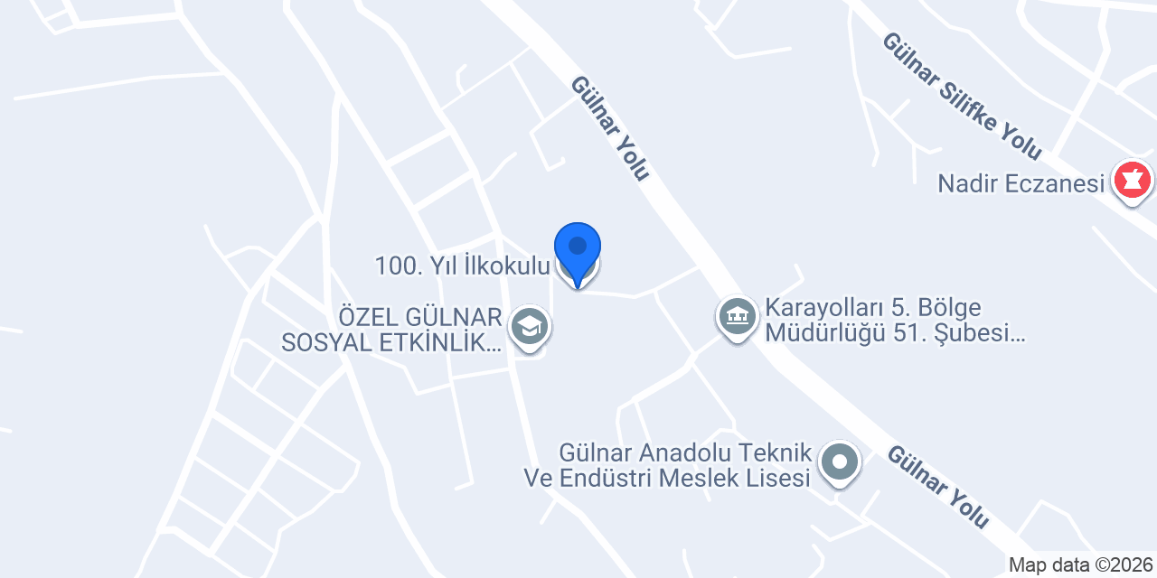 100. Yıl İlkokulu konumu