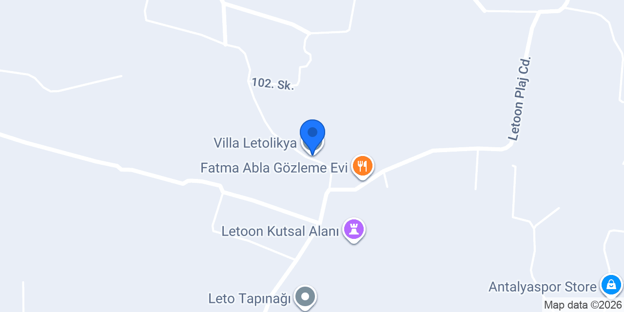 Villa Letolikya konumu