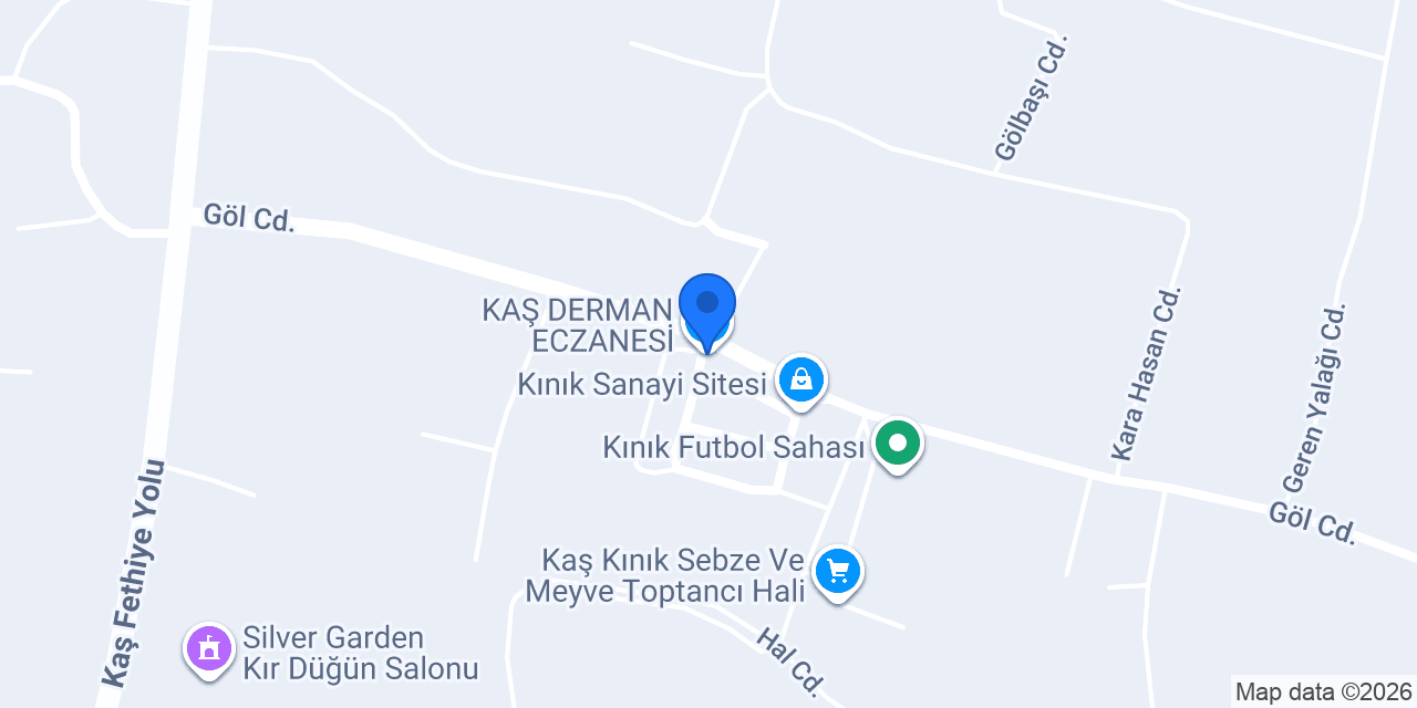 KAŞ DERMAN ECZANESİ konumu