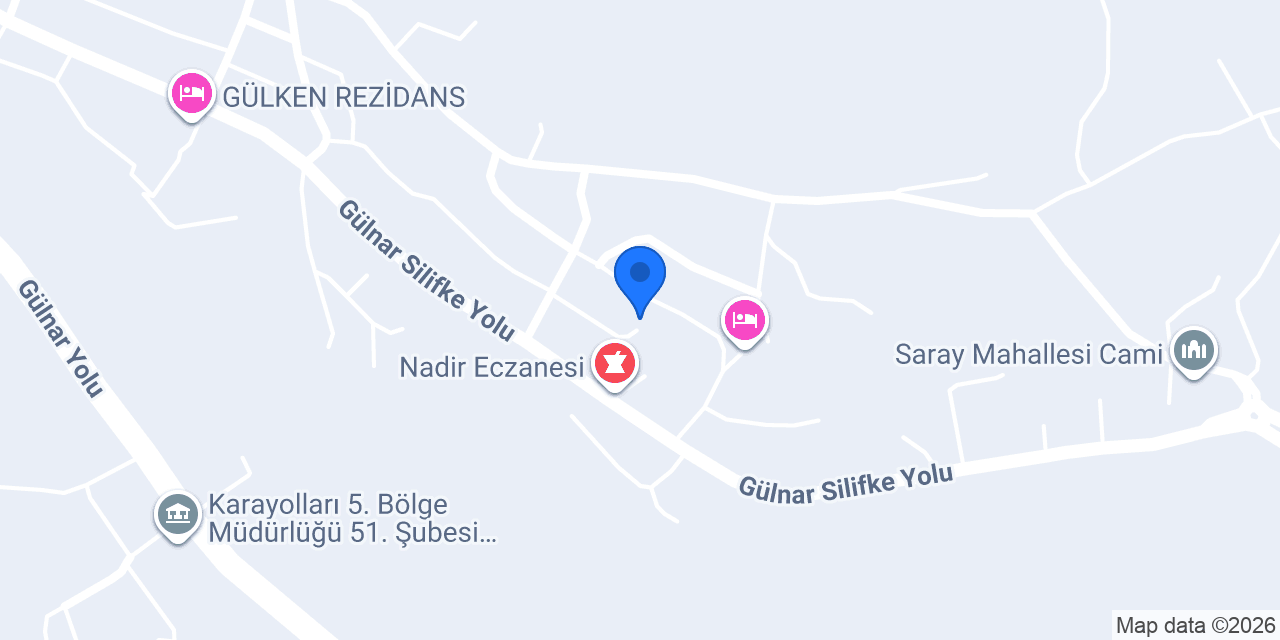 Gülnar Müftülüğü konumu
