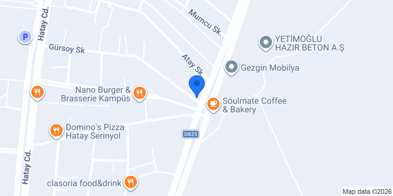 Serinyol MKÜ taksi 7/24 konumu