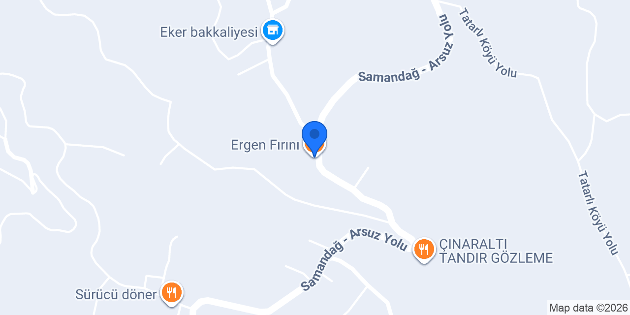 Ergen Fırını konumu