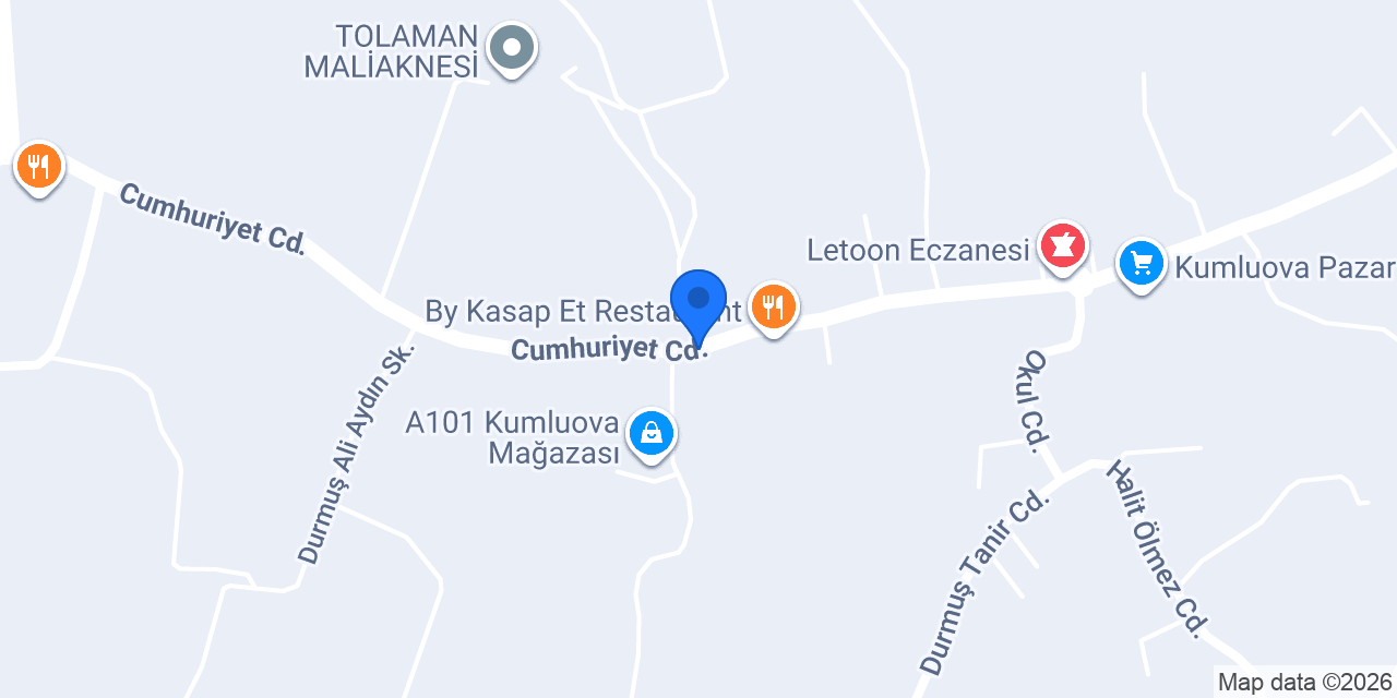 Buğra Tekel Market konumu