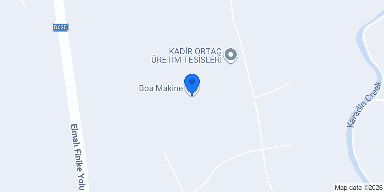 Boa Makine konumu