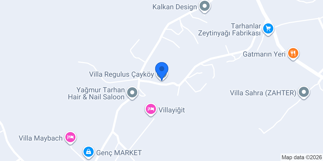 Villa Regulus Çayköy konumu