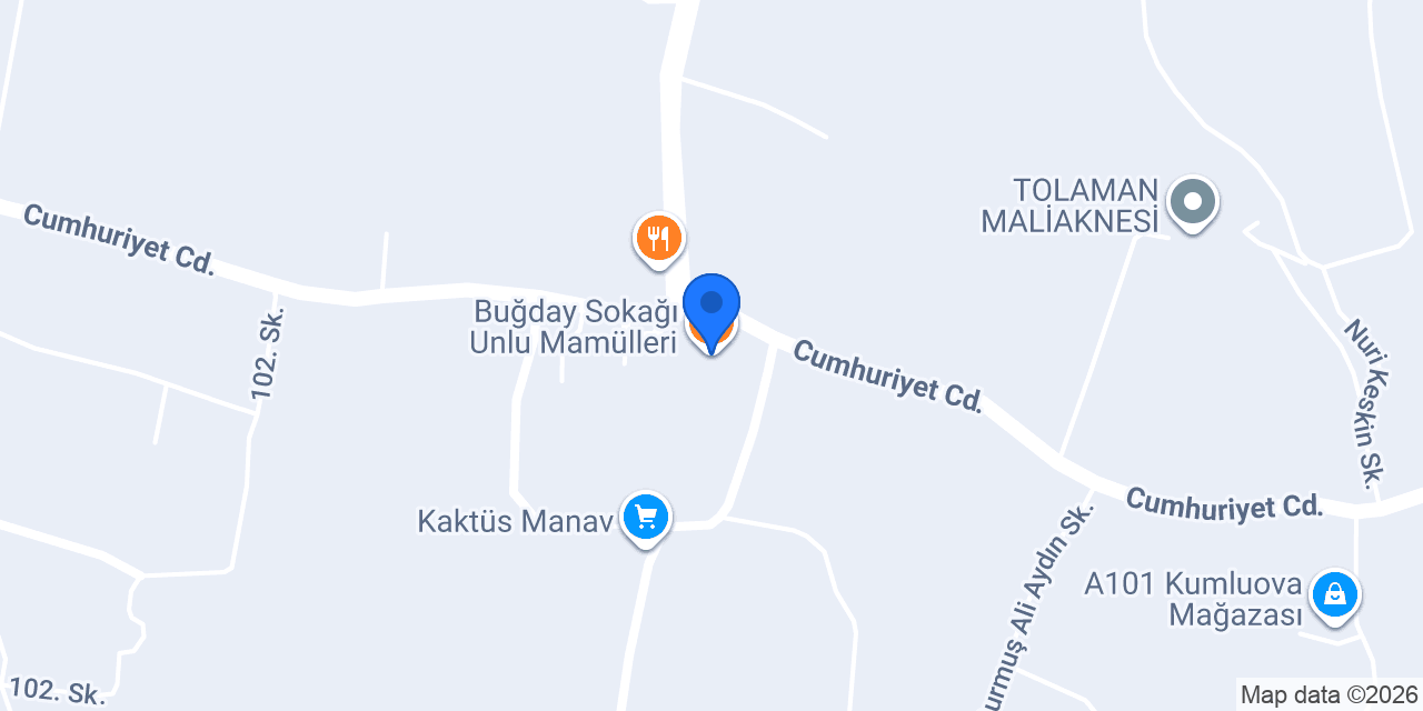 Buğday Sokağı Unlu Mamülleri konumu