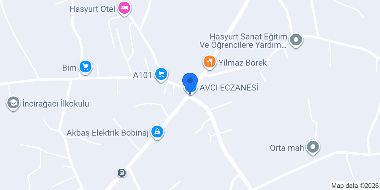 AVCI ECZANESİ konumu