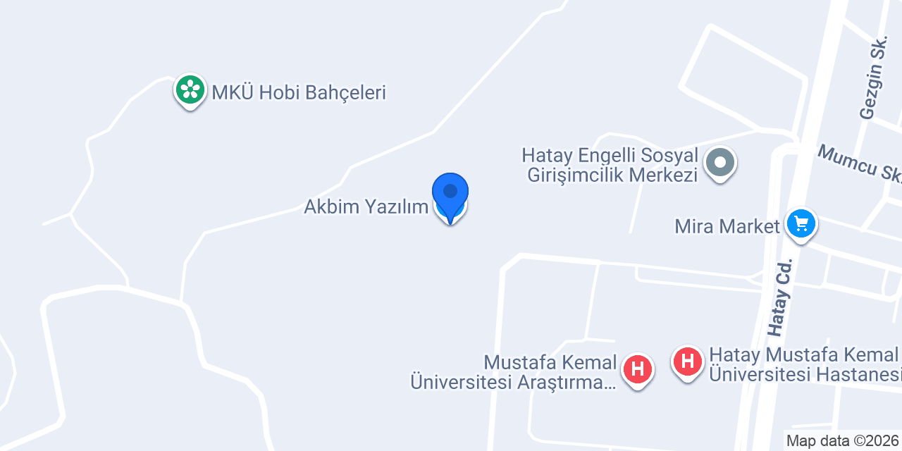 Akbim Yazılım konumu