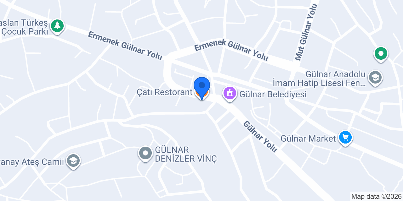 Çatı Restorant konumu