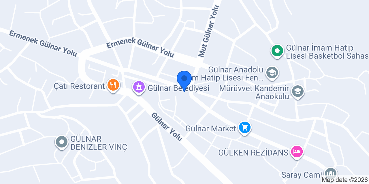 Gülnar koop konumu