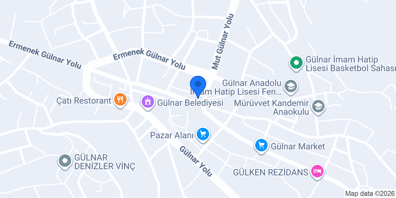 Gülnar İlçe Milli Eğitim Müdürlüğü konumu