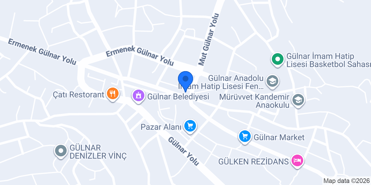 Gülnar Öğretmenevi konumu