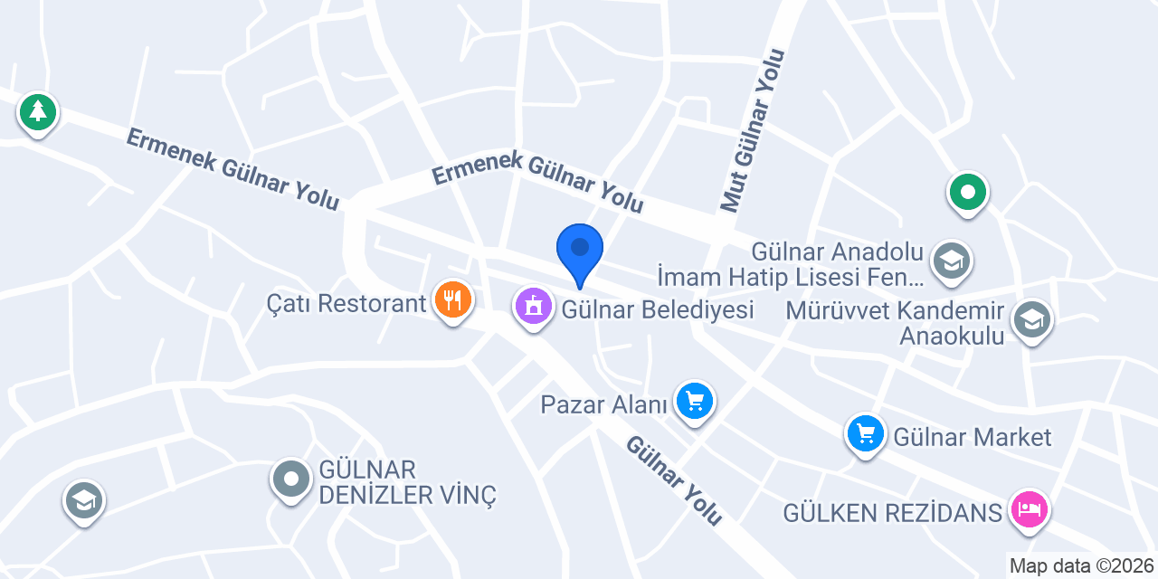 Gülnar Düğün Organizasyonu konumu