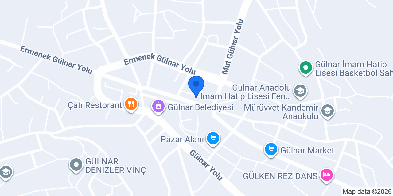 Gülnar Elit Otel konumu