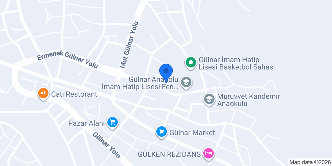Gülnar Toplum Sağlığı Merkezi konumu