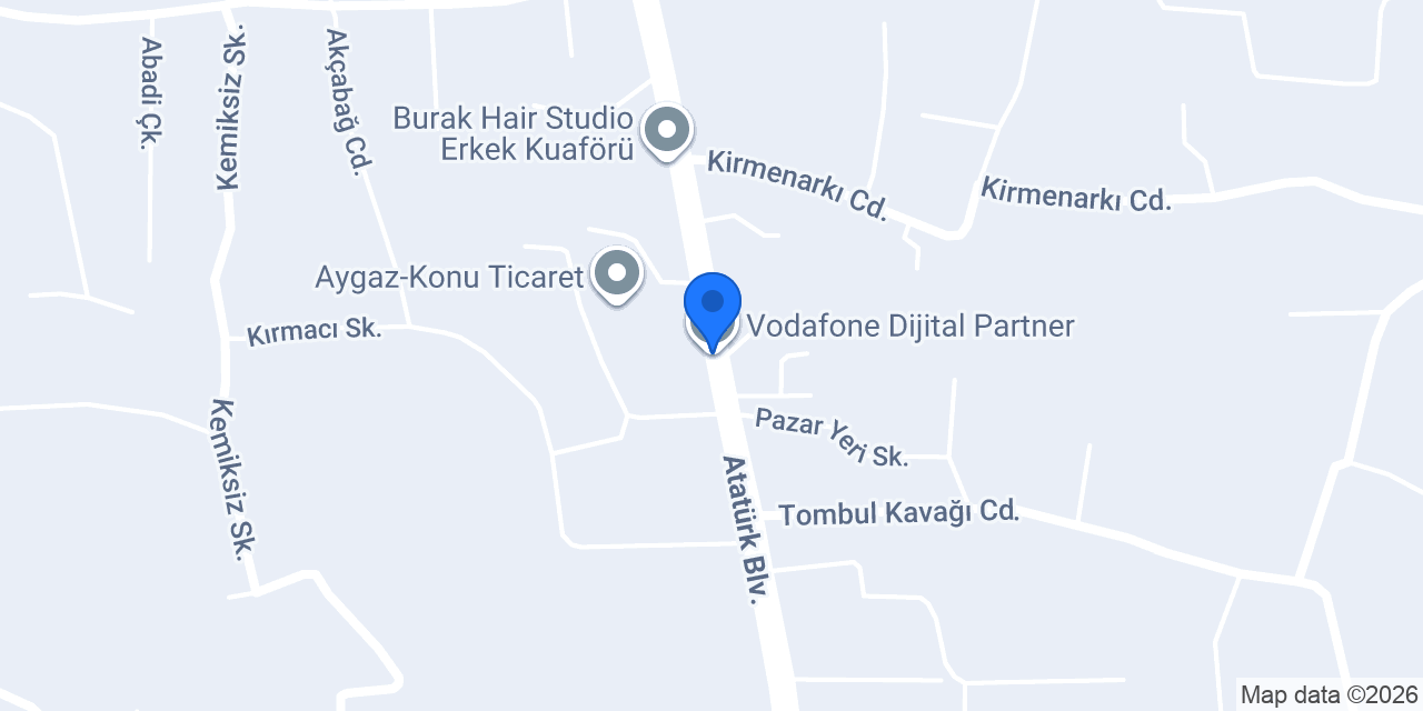 Vodafone Dijital Partner konumu