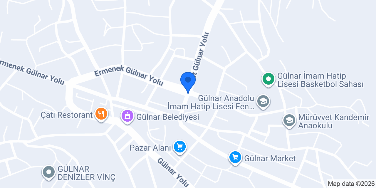 Gülnar Merkez Sağlık Ocağı konumu